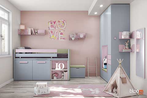 Armadio Battente con Letto Sky